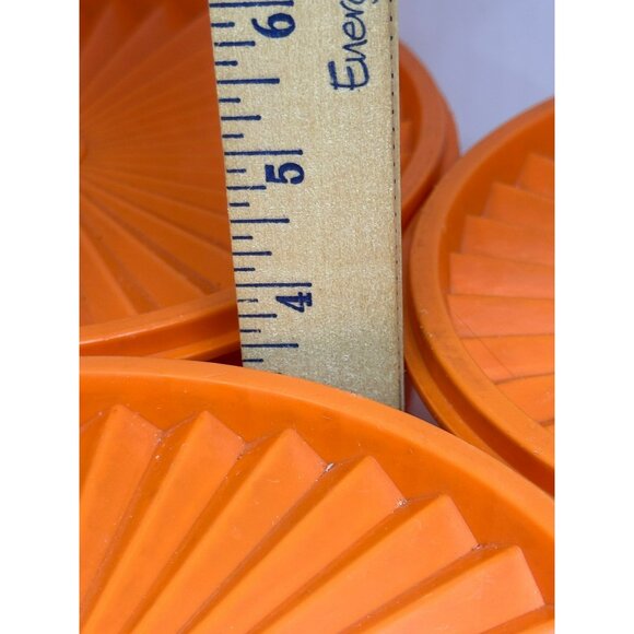 Vintage 80s Tupperware Orange Canister Set of 3 w/ Lids – Retro USA Made - Picture 7 of 10